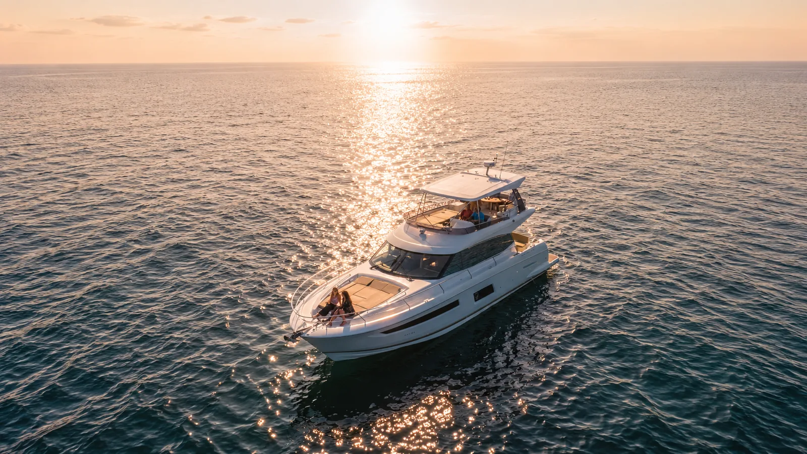 The Lovin' Life cruising open water at sunset on the Emerald Coast